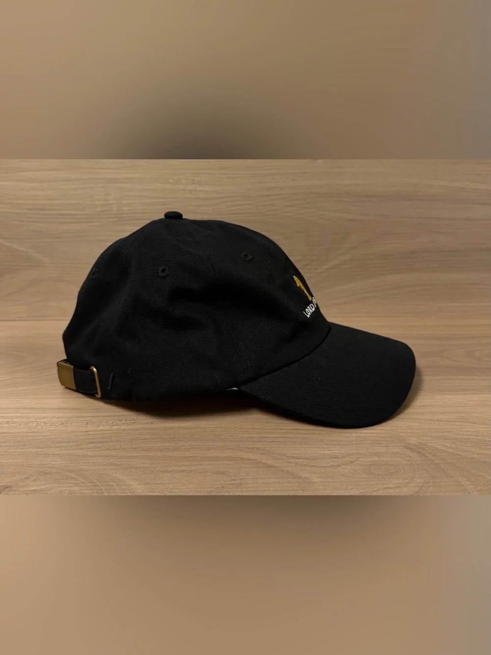 Lord Abbett Hat Cap Black Adjustable Strap Back